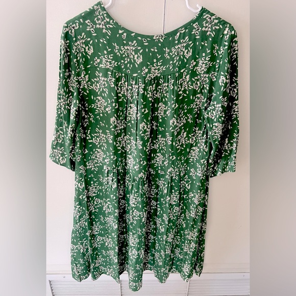BA&SH Green Vlada floral print dress Women’s size 4 - Picture 6 of 10